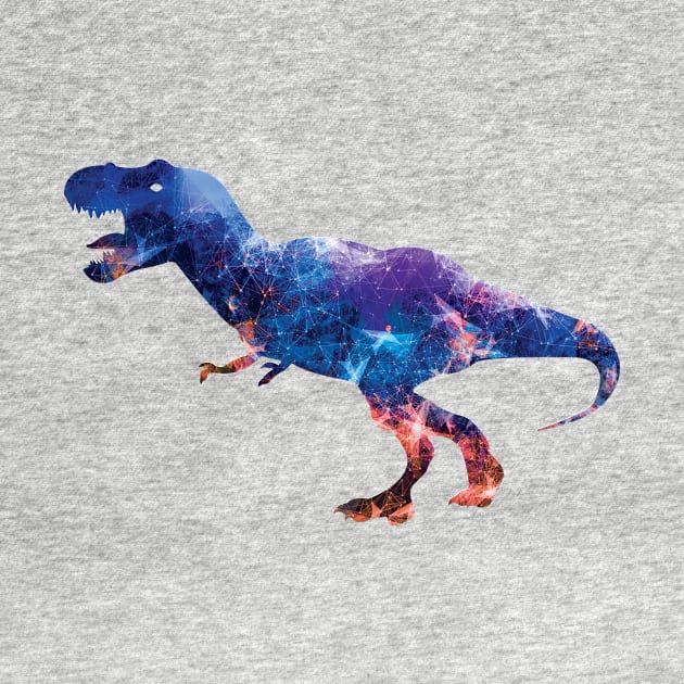 Galaxy T-Rex Abstract Dinosaur by polandrich